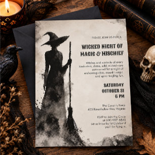 Witch Halloween Party Invitation