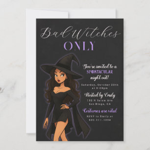 Witch Halloween Party Invitation