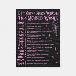 Witch Halloween They Didn't Burn Witches They Burn Fleece Blanket