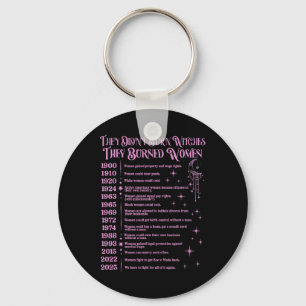 Witch Halloween They Didn't Burn Witches They Burn Keychain