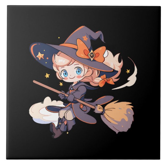 Witch Halloween Tile (Front)