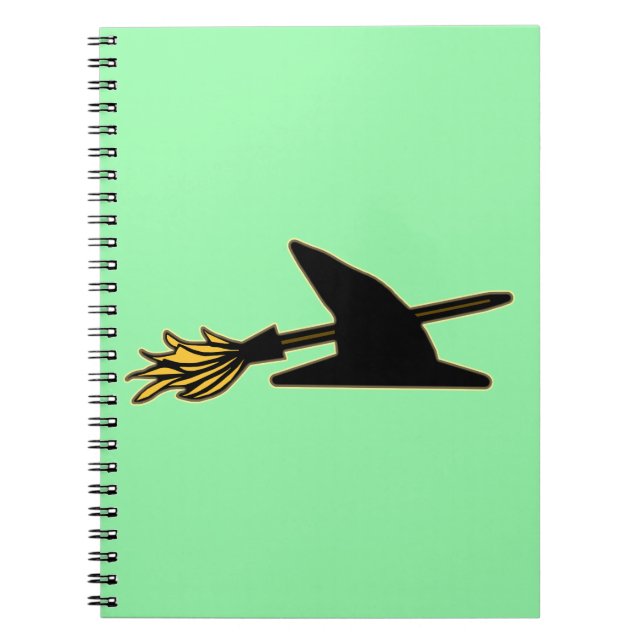 Witch Hat & Broom Notebook (Front)