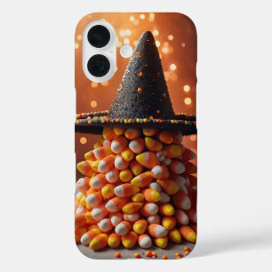 Witch Hat & Candy Corn iPhone 16 Case