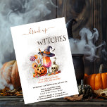Witch Hat Cocktail Pumpkin Halloween Invitation<br><div class="desc">Witch hat,  pumpkin,  and cocktail. Personalize this spooktacular invite with your details.</div>