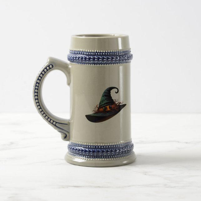 Witch Hat Halloween  Beer Stein (Left)