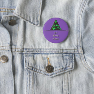 Witch Hat Halloween Button