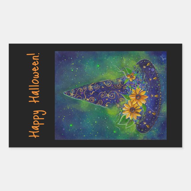 Witch hat Halloween candy bag Sticker (Front)