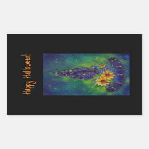 Witch hat Halloween candy bag Sticker