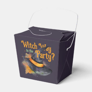 Witch Hat Halloween Party Favor Box