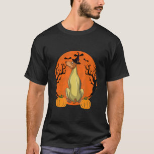 Witch Hat Pumpkin Doberman Halloween T-Shirt
