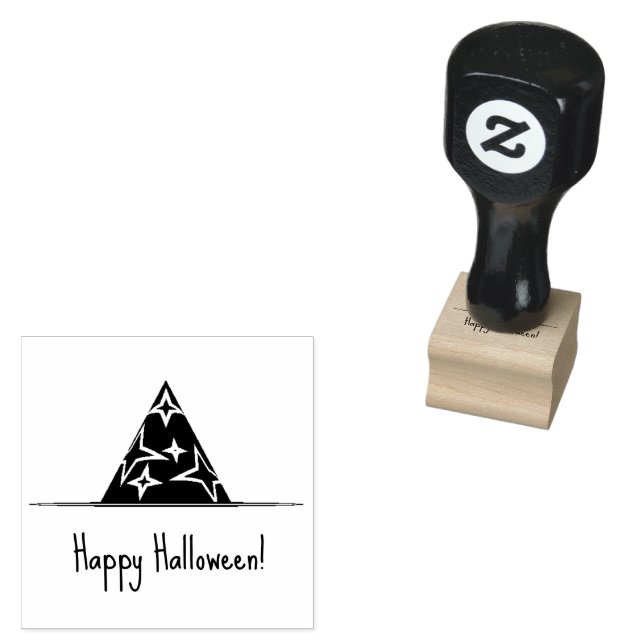 Witch Hat Rubber Stamp (Stamped)