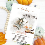 Witch Hat Wine Pumpkin Halloween Invitation<br><div class="desc">Witch hat,  pumpkin,  and wine. Personalize this spooktacular invite with your details.</div>