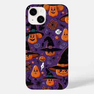 Witch Hats & Ghosts Pattern Case-Mate iPhone 14 Case