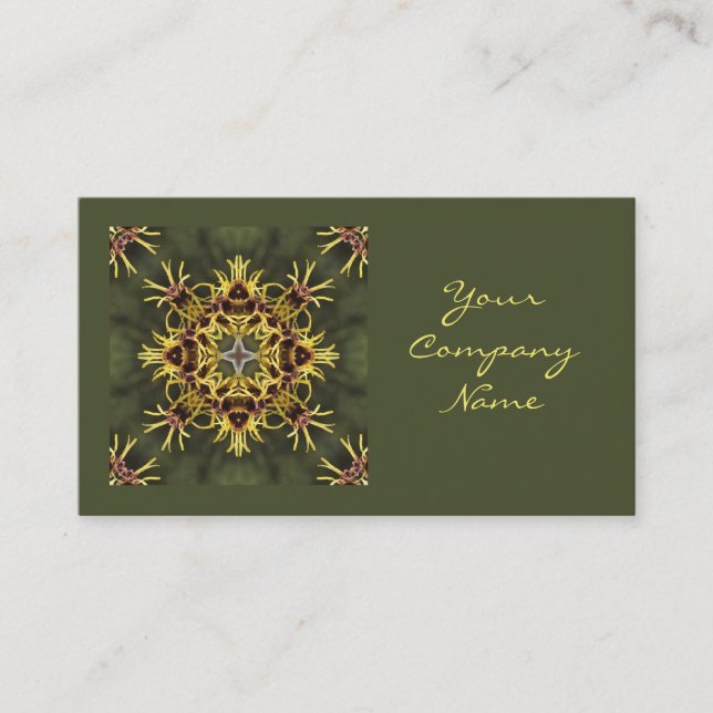 Witch Hazel pattern business card (Front)