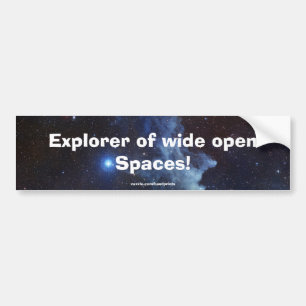 Witch Head Nebula Bumper Sticker