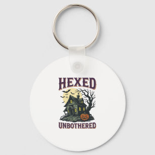 Witch Humour Shirt Vintage Haunted Cottage Hallowe Keychain