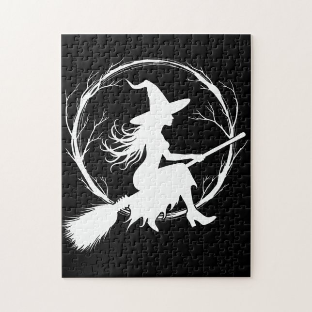 Witch in Flight Puzzle (Vertical)