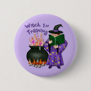Witch in Training 2 Inch Round Button