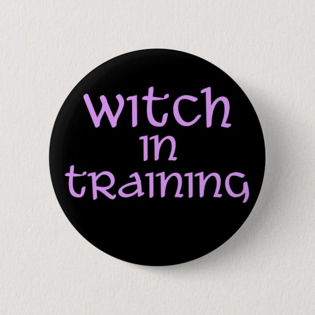 Witch-in-Training 2 Inch Round Button (Front)