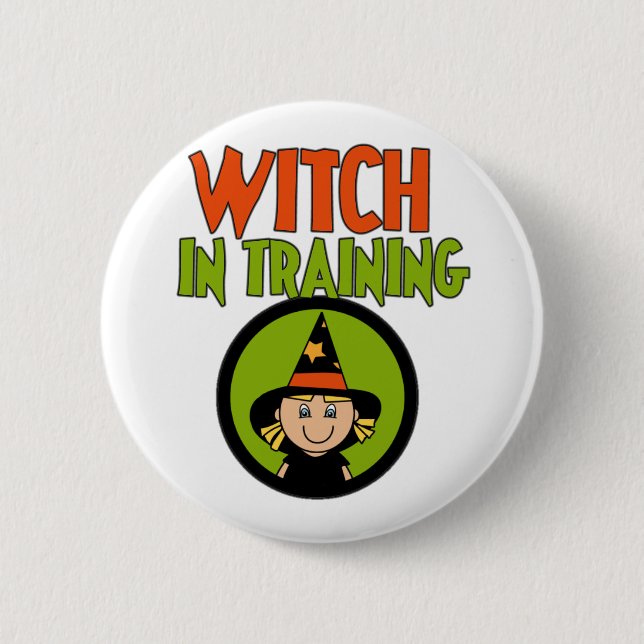 Witch in Training T-shirts and Gifts 2 Inch Round Button (Front)