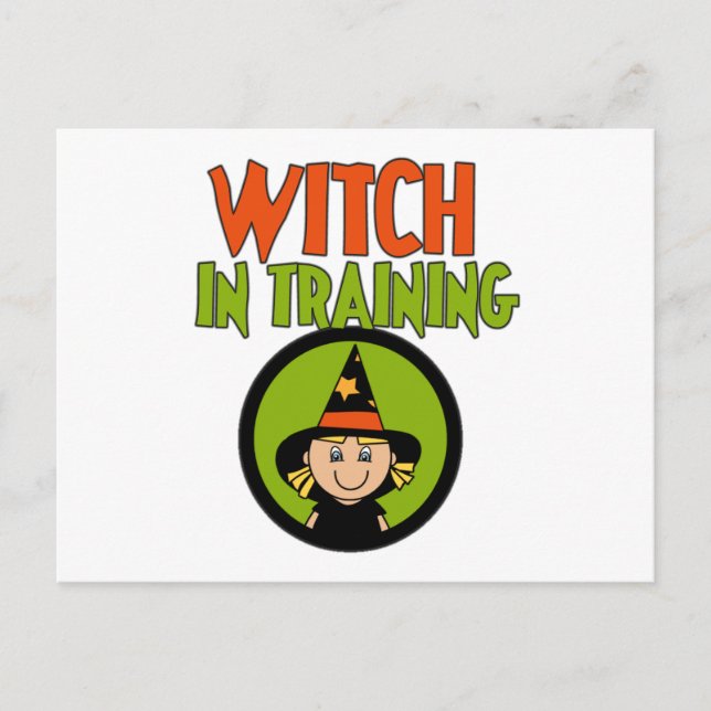Witch in Training T-shirts and Gifts Postcard (Front)