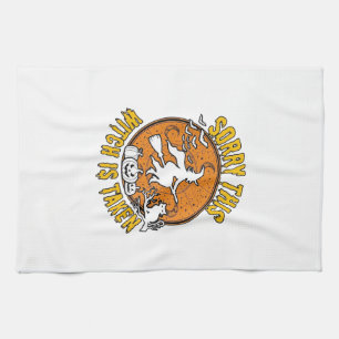 Witch Is Taken Halloween Pumpkins Cat_1 Kitchen Towel