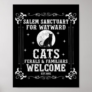Witch M Sanctuary For Wayward Black Cats 1692 Poster