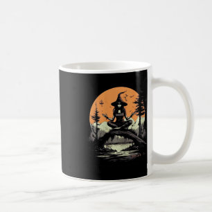 Witch Meditating Halloween Costume Yoga Zen Medita Coffee Mug