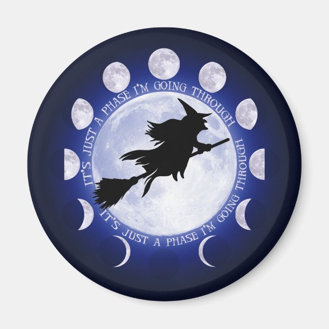 Witch Moon Phase magnet (Front)
