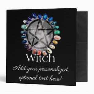 Witch Moon with Chakra Stones Binder