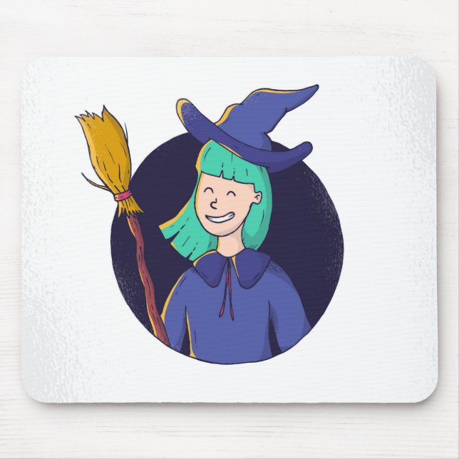 Witch Mouse Pad (Front)
