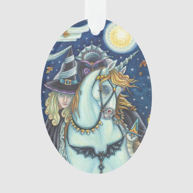 WITCH OF SLEEPY HOLLOW Halloween ORNAMENT Oval (Front)