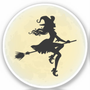 Witch on a broom