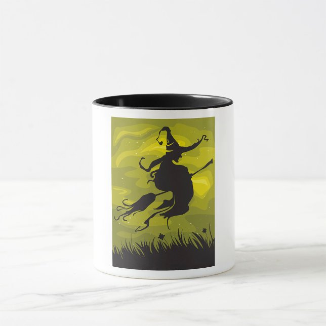 Witch On A Broomstick Mug (Creator Uploaded)