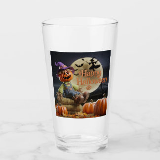 Witch on a Broomstick Mug Glass