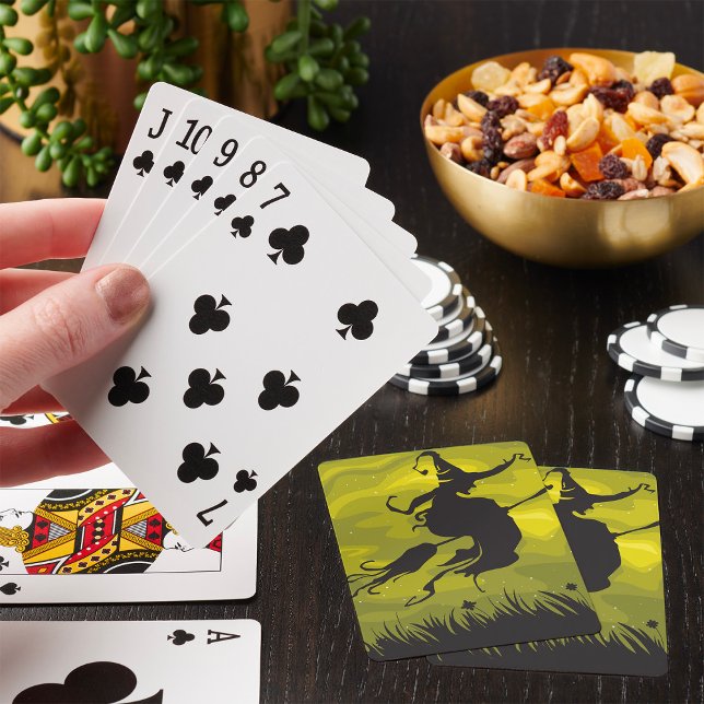 Witch On A Broomstick Playing Cards (Creator Uploaded)