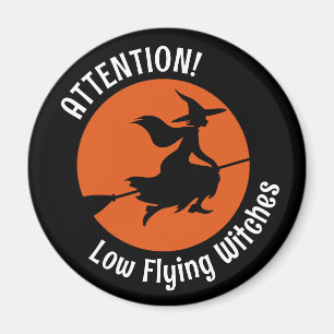 Witch on Broom Magnet