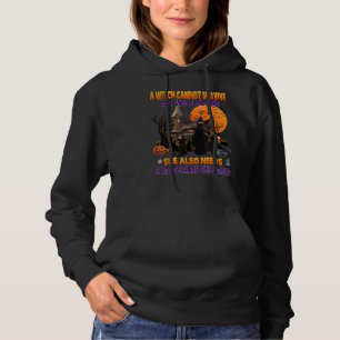 Witch On Wine She Needs A Chihuahua Dog Halloween Hoodie