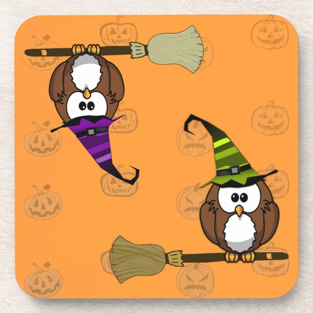 witch owl coaster (Front)