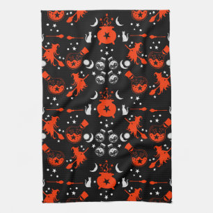 Witch Party Night Gift Decor Kitchen Towel