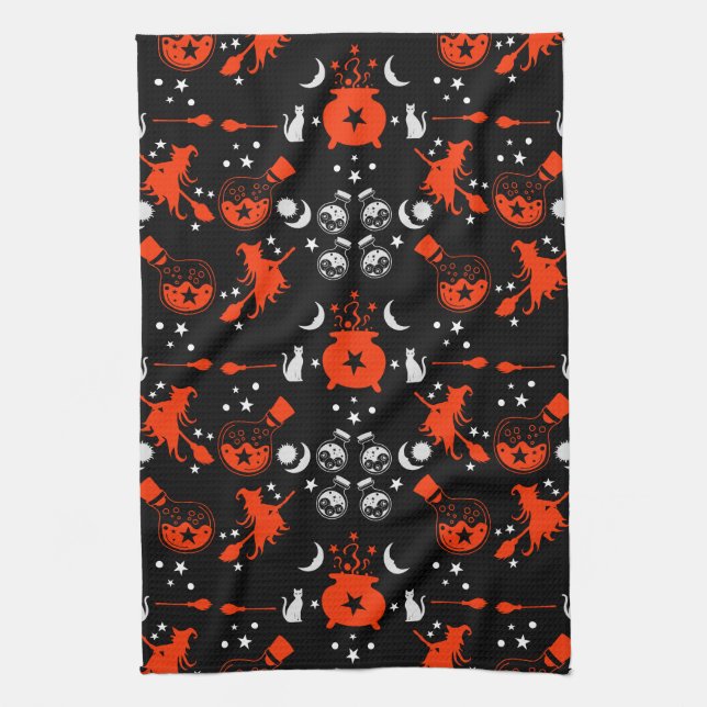 Witch Party Night Gift Decor Kitchen Towel (Vertical)