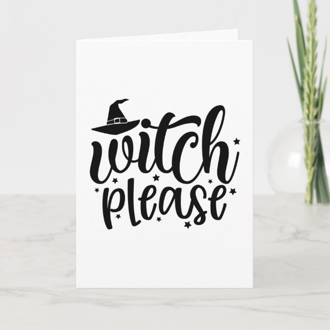 Witch Please Card (Front)