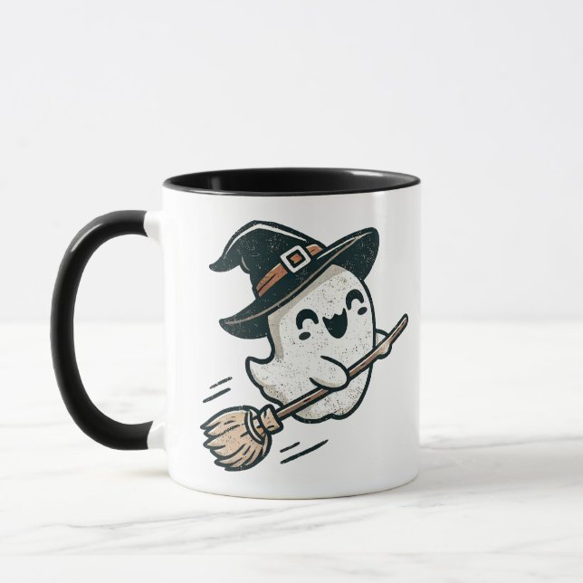 Witch Please! Cute Halloween Ghost Mug (Left)