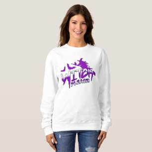 Witch Please! Funny Retro Halloween Witch Sweatshirt