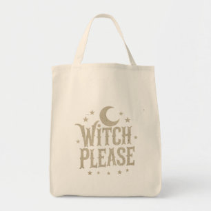 Witch Please Halloween Shirt - Vintage 90s Retro Tote Bag