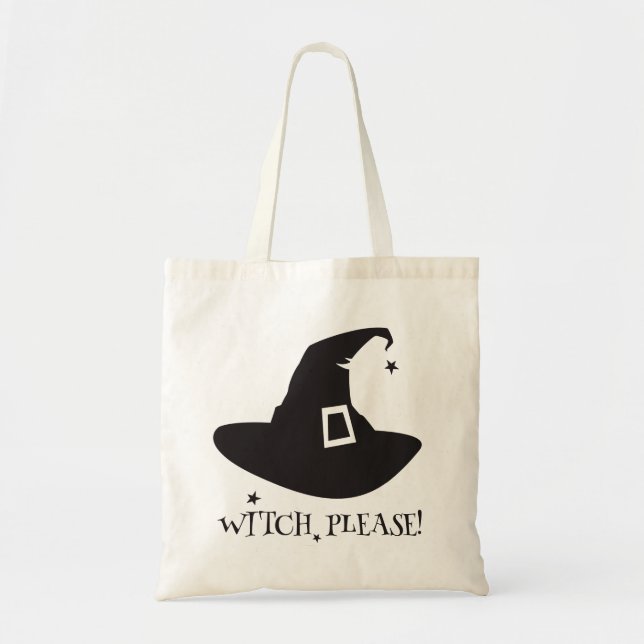 Witch, Please! Hocus Pocus Halloween Tote Bag (Front)