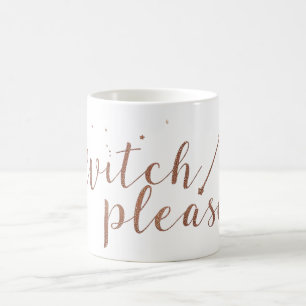 Witch Please Mug   Funny Minimalist Halloween Cup