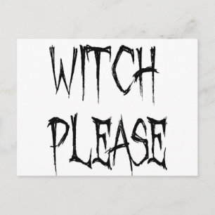 Witch please postcard