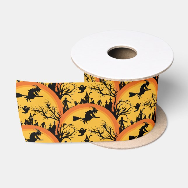 Witch please  satin ribbon (Spool)