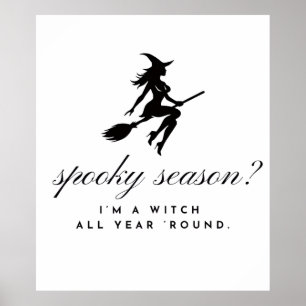 witch poster halloween & spooky season